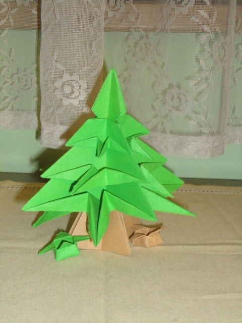 Origami stromek